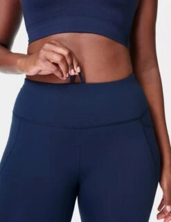 Sweaty Betty Power Gym Leggings - Navy Blue 10 Sweaty Betty Power Gym Leggings - Navy Blue -Elevate Fitwear Sales Store sweaty betty power gym leggings navy blue sb5400 5