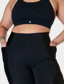 Sweaty Betty Power High Waisted 7/8 Shine Matte Leggings - Black 8 Sweaty Betty Power High Waisted 7/8 Shine Matte Leggings - Black -Elevate Fitwear Sales Store sweaty betty power hw 7 8 shine matte leggings black sb9320 3