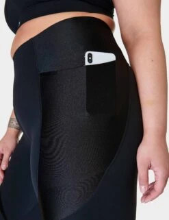 Sweaty Betty Power High Waisted 7/8 Shine Matte Leggings - Black 9 Sweaty Betty Power High Waisted 7/8 Shine Matte Leggings - Black -Elevate Fitwear Sales Store sweaty betty power hw 7 8 shine matte leggings black sb9320 4