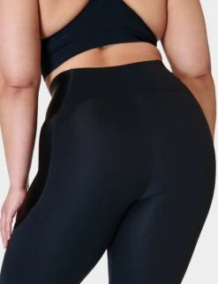 Sweaty Betty Power High Waisted 7/8 Shine Matte Leggings - Black 10 Sweaty Betty Power High Waisted 7/8 Shine Matte Leggings - Black -Elevate Fitwear Sales Store sweaty betty power hw 7 8 shine matte leggings black sb9320 5