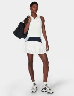 Sweaty Betty Power Match Point Tennis Vest - White -Elevate Fitwear Sales Store sweaty betty power match point tennis vest white sb9291 2