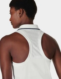 Sweaty Betty Power Match Point Tennis Vest - White -Elevate Fitwear Sales Store sweaty betty power match point tennis vest white sb9291 3