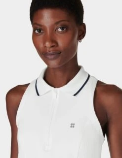 Sweaty Betty Power Match Point Tennis Vest - White -Elevate Fitwear Sales Store sweaty betty power match point tennis vest white sb9291 4