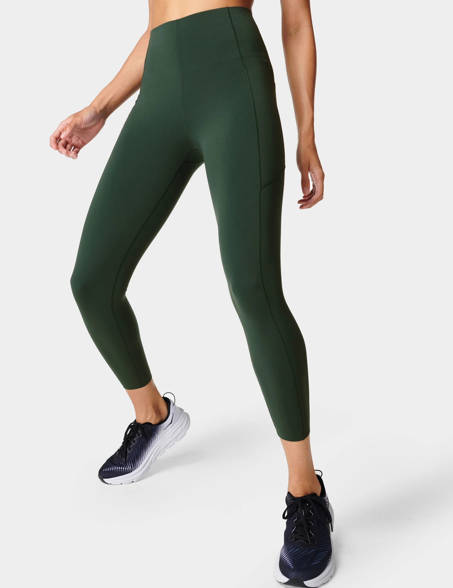 Sweaty Betty Power UltraSculpt High Waisted Gym 7/8 Leggings - Trek Green 2 Sweaty Betty Power UltraSculpt High Waisted Gym 7/8 Leggings - Trek Green - Image 2