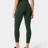 Sweaty Betty Power UltraSculpt High Waisted Gym 7/8 Leggings - Trek Green