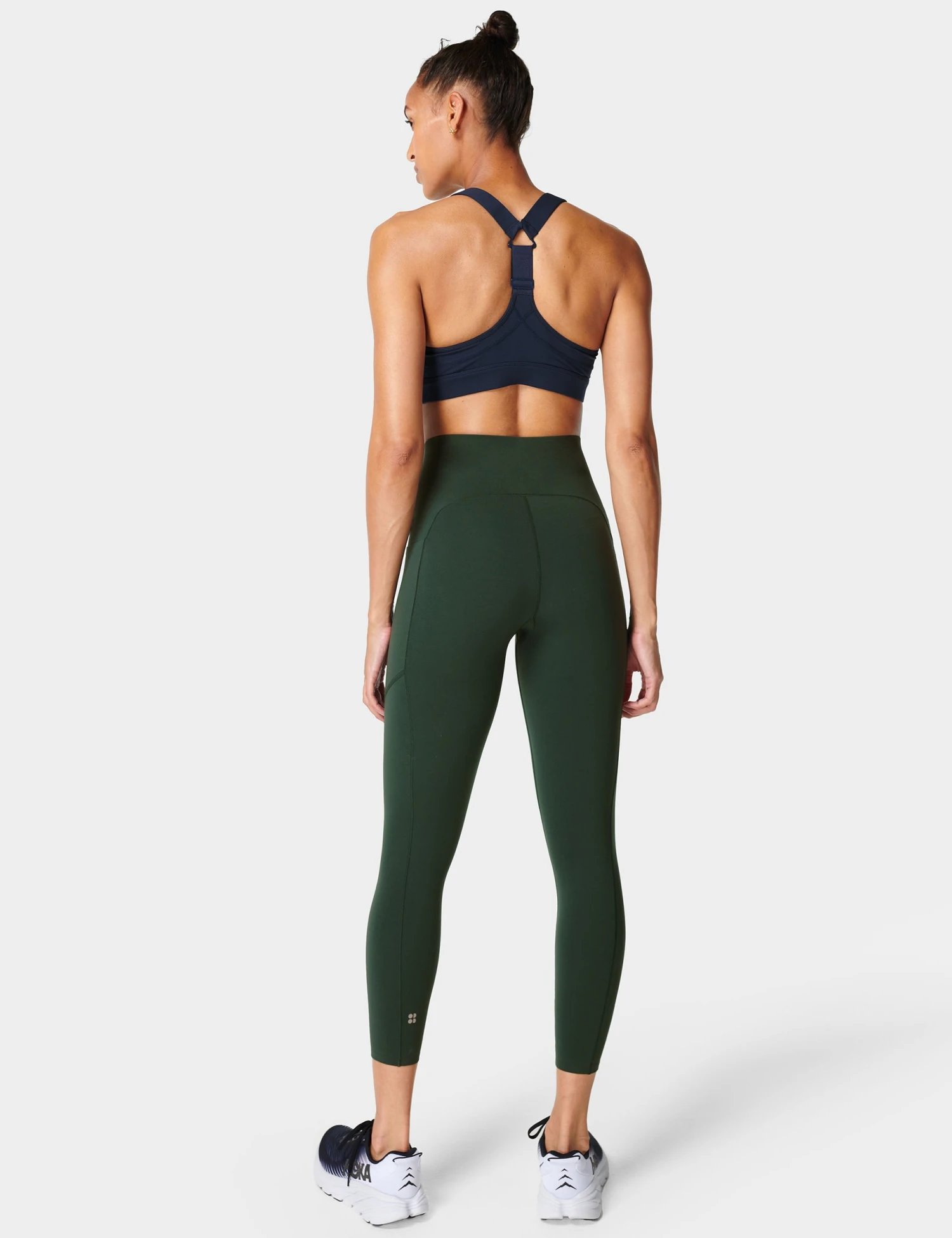Sweaty Betty Power UltraSculpt High Waisted Gym 7/8 Leggings - Trek Green 5 Sweaty Betty Power UltraSculpt High Waisted Gym 7/8 Leggings - Trek Green - Image 5