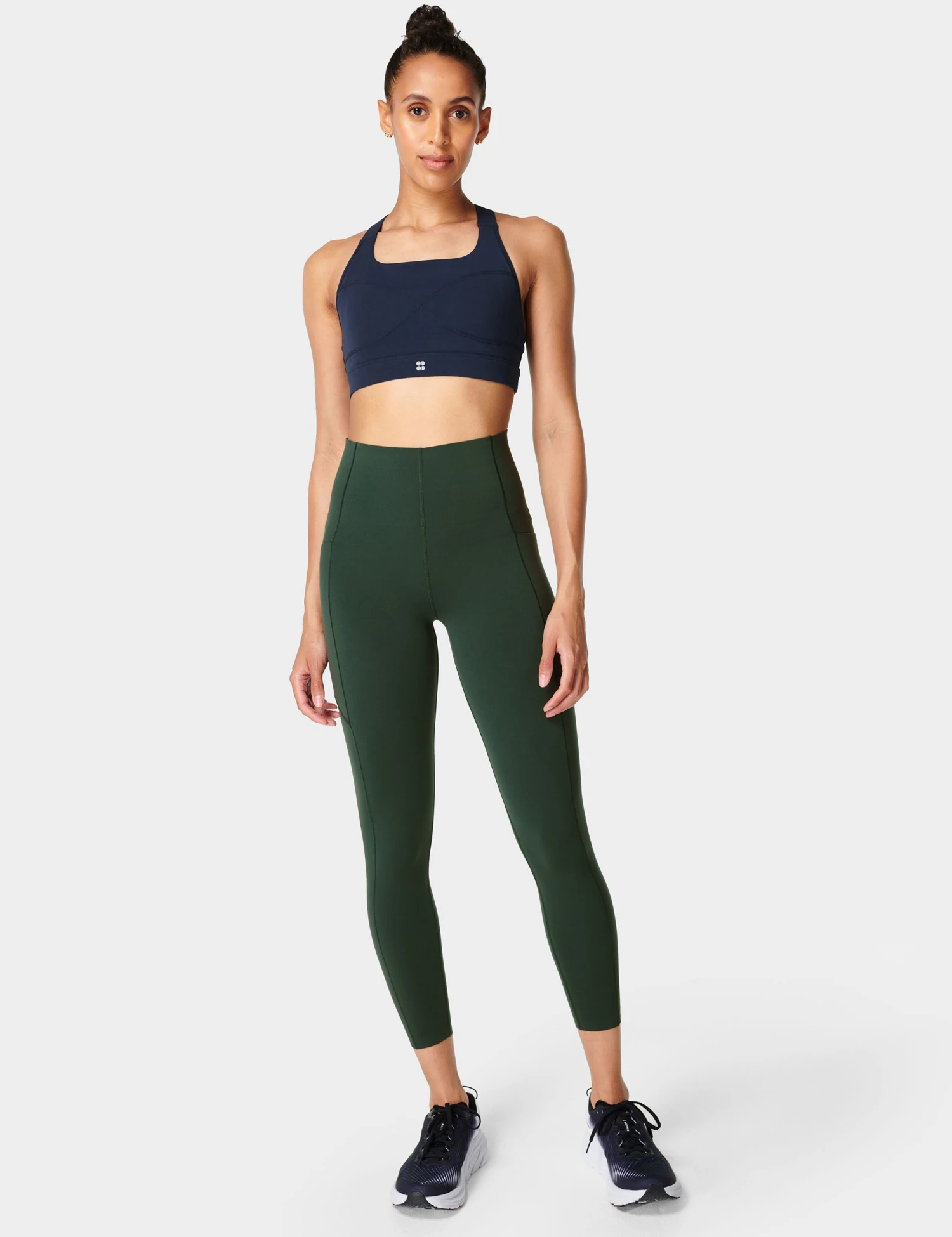 Sweaty Betty Power UltraSculpt High Waisted Gym 7/8 Leggings - Trek Green 4 Sweaty Betty Power UltraSculpt High Waisted Gym 7/8 Leggings - Trek Green - Image 4