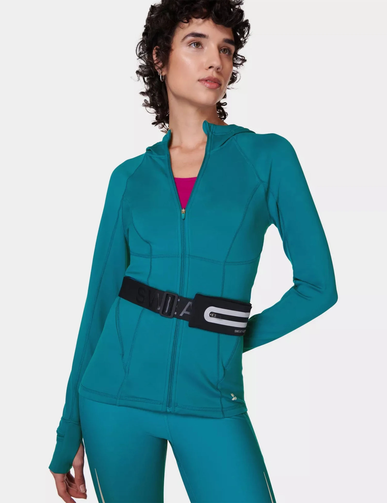 Sweaty Betty Pro Run Zip Up - Reef Teal Blue 5 Sweaty Betty Pro Run Zip Up - Reef Teal Blue - Image 5