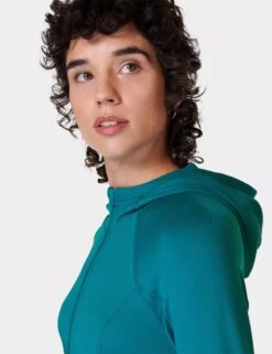 Sweaty Betty Pro Run Zip Up - Reef Teal Blue 10 Sweaty Betty Pro Run Zip Up - Reef Teal Blue -Elevate Fitwear Sales Store sweaty betty pro run zip up reef teal blue sb9668 6