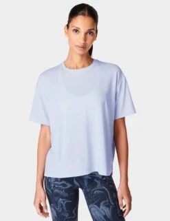 Sweaty Betty Soft Flow Studio T-Shirt - Salt Blue