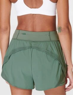 Sweaty Betty Tempo Run Shorts - Cool Forest Green -Elevate Fitwear Sales Store sweaty betty tempo run shorts cool forest green sb8828 7
