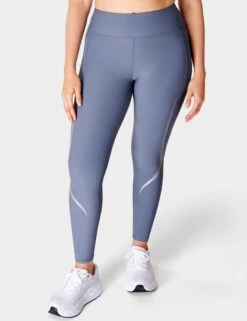 Sweaty Betty Zero Gravity 7/8 Illuminate Run Legging - Endless Blue