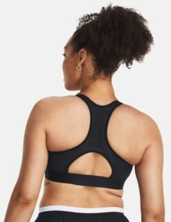 Under Armour HeatGear Armour High Sports Bra - Black/Jet Grey -Elevate Fitwear Sales Store under armour heatgear armour high bra black grey 1379195 001 5