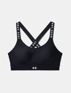 Under Armour Infinity High Sports Bra - Black -Elevate Fitwear Sales Store under armour infinity high sports bra black 3