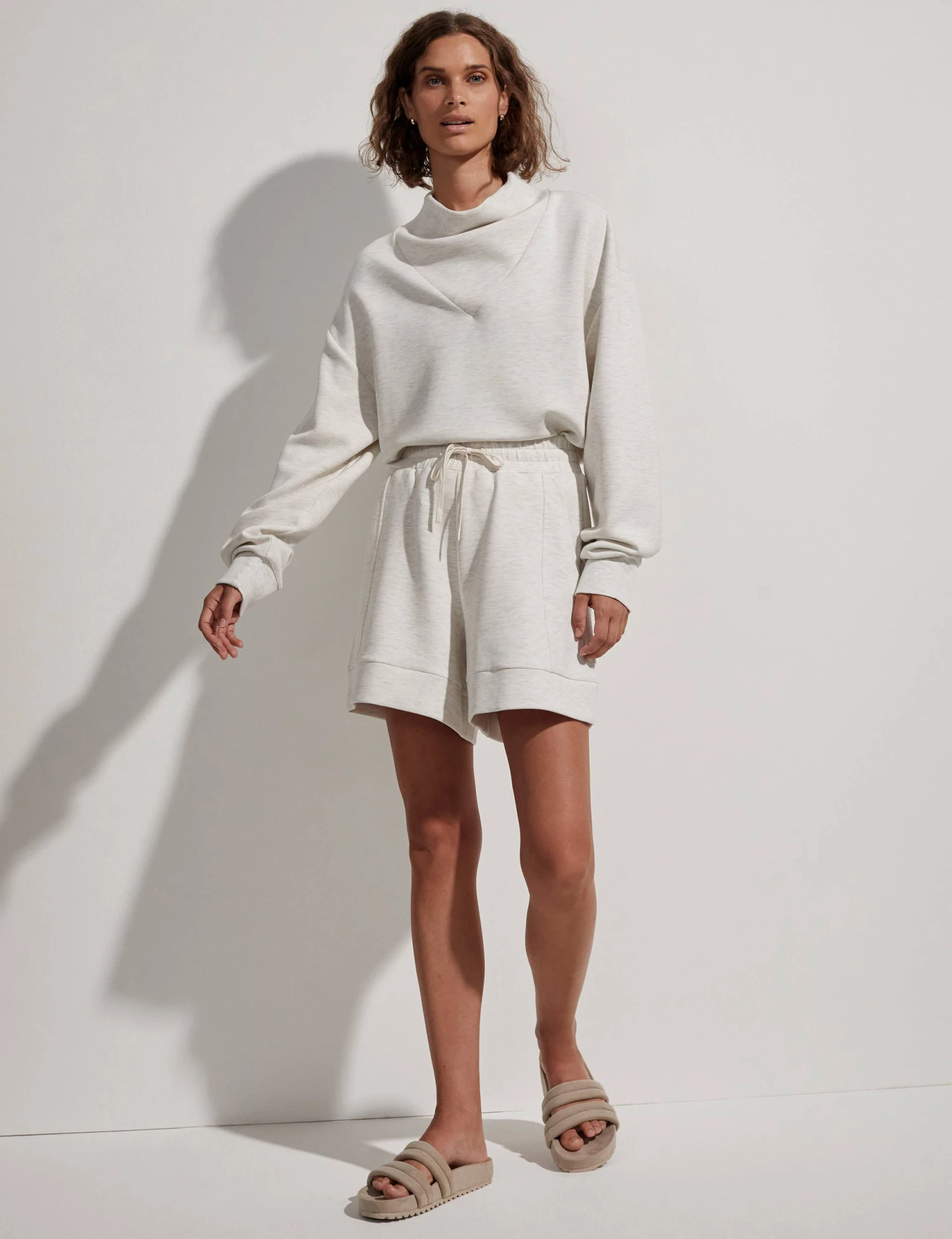 Varley Alder Short - Ivory Marl 6 Varley Alder Short - Ivory Marl - Image 6