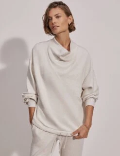 Varley Betsy Sweat - Ivory Marl