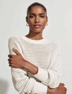 Varley Kershaw Sweat - Egret -Elevate Fitwear Sales Store varley kershaw sweat egret VAR01044 5