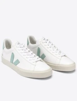 Veja Campo Leather - White Matcha -Elevate Fitwear Sales Store veja campo leather trainers white matcha CP052485 2
