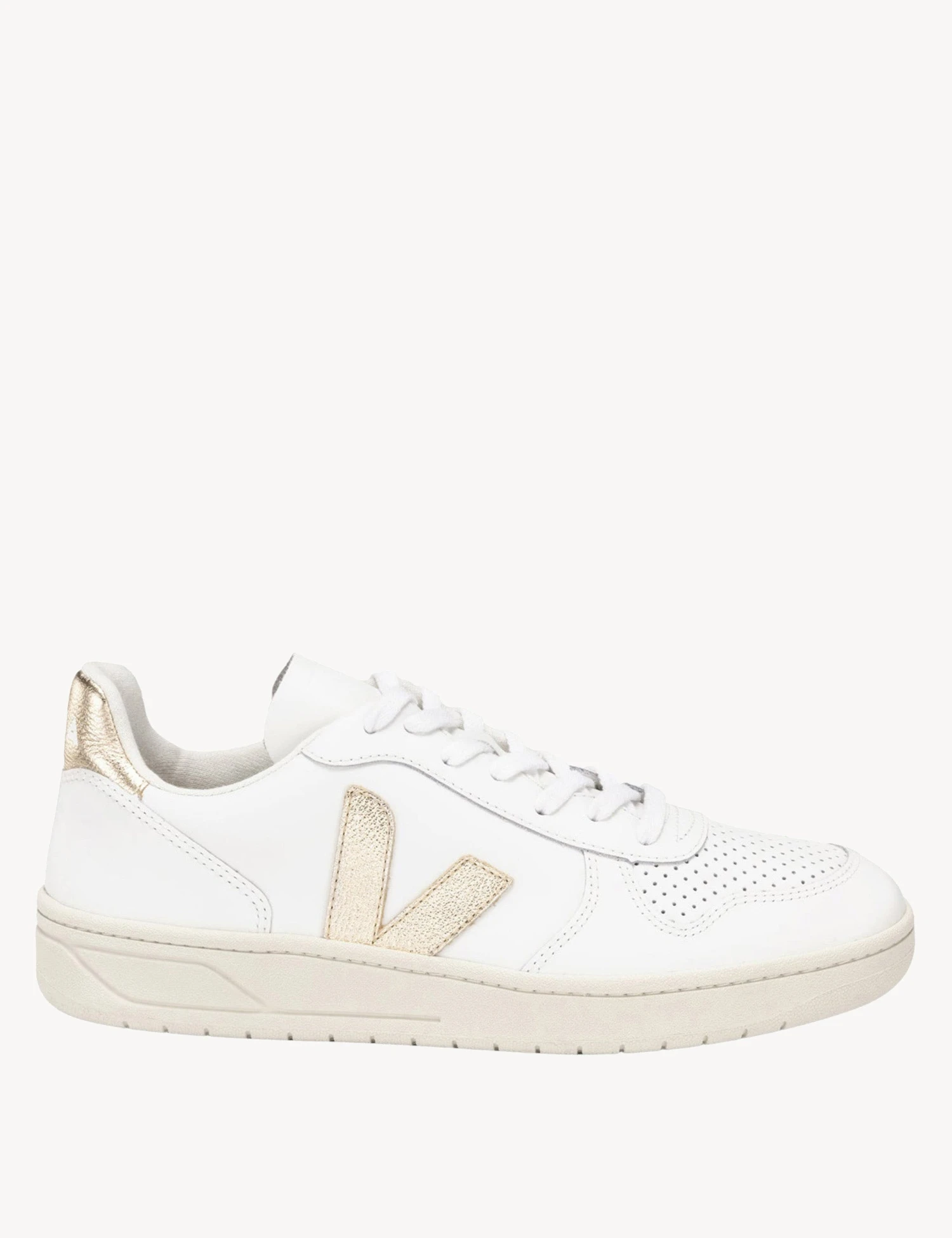 Veja V-10 Leather - White Platine 1 Veja V-10 Leather - White Platine