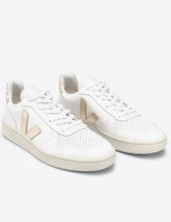 Veja V-10 Leather - White Platine 7 Veja V-10 Leather - White Platine -Elevate Fitwear Sales Store veja v 10 leather trainers white platine VX022490 2