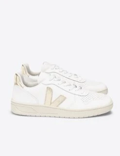 Veja V-10 Leather - White Platine 8 Veja V-10 Leather - White Platine -Elevate Fitwear Sales Store veja v 10 leather trainers white platine VX022490 4