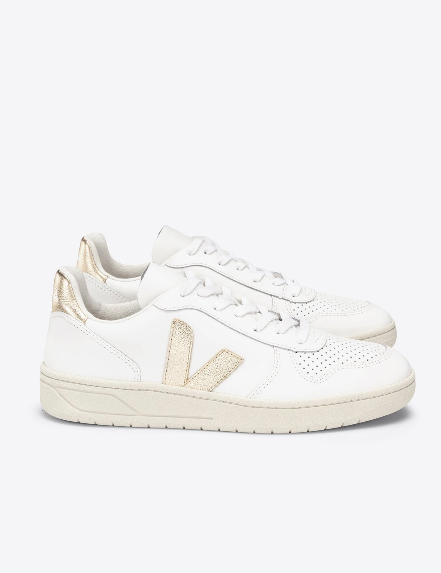 Veja V-10 Leather - White Platine 4 Veja V-10 Leather - White Platine - Image 4