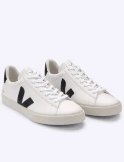 Veja Campo Leather - White Black -Elevate Fitwear Sales Store veja w campo chromefree leather trainers white black CP051537 2