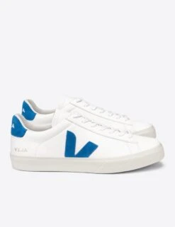 Veja Campo Leather - White Swedish-Blue | Women's -Elevate Fitwear Sales Store veja w campo leather trainers white swedish blue CP052818 4