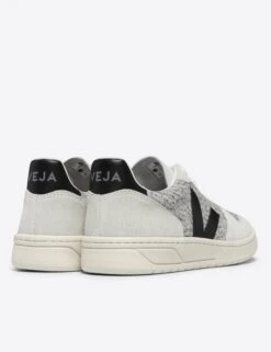 Veja V-10 Flannel - Snow Black 7 Veja V-10 Flannel - Snow Black -Elevate Fitwear Sales Store veja w v 10 flannel trainers snow black VX0401439 3