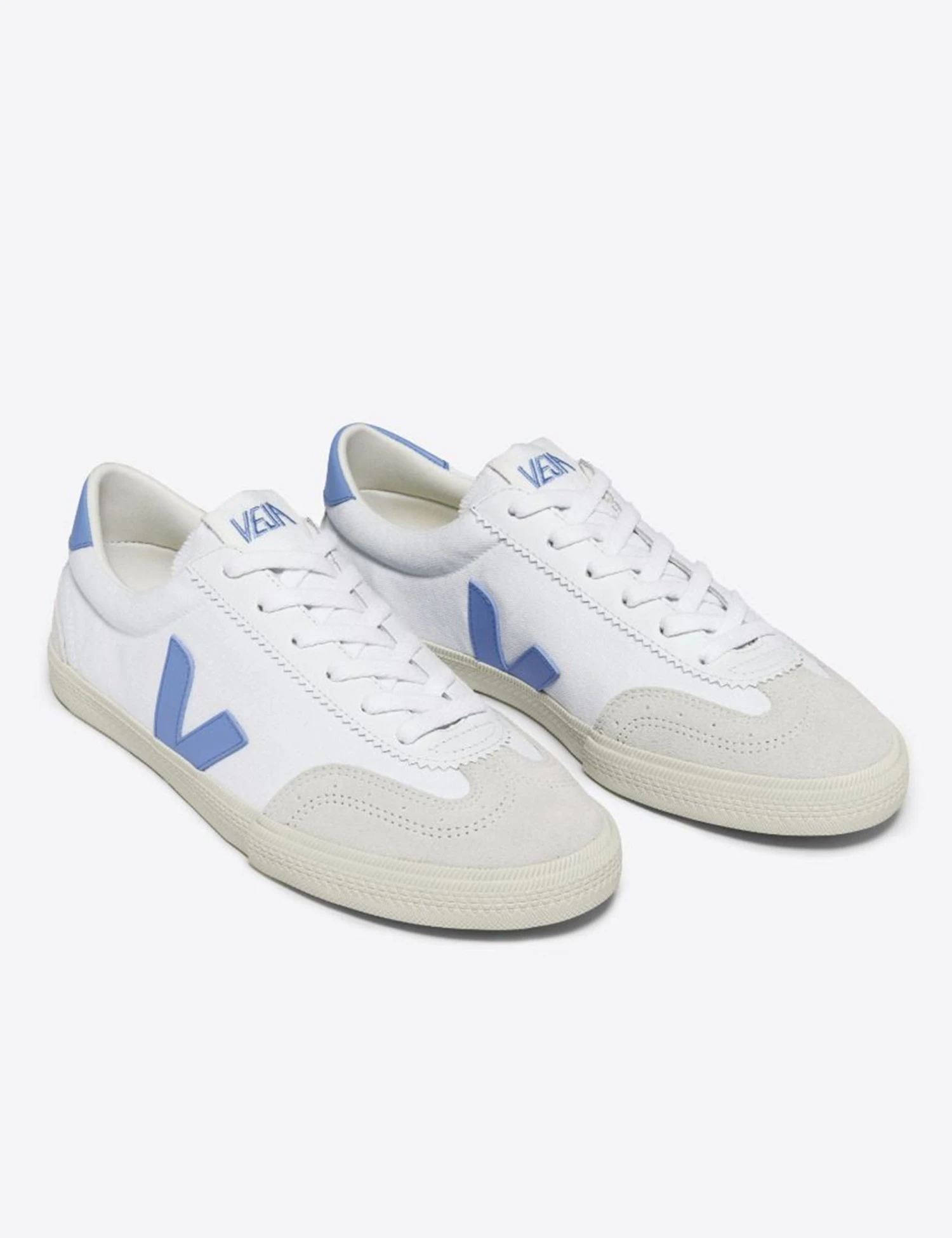 Veja Volley Canvas - White Aqua 4 Veja Volley Canvas - White Aqua - Image 4